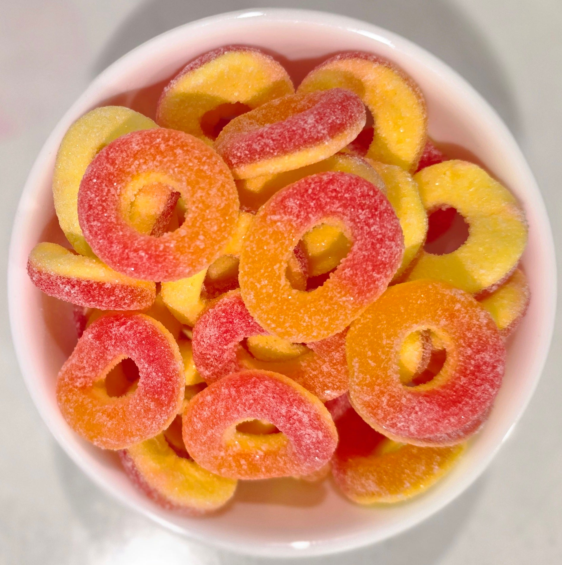 Sour Peach Rings (GF, Halal)